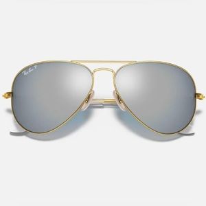 Ray ban aviator large metal polarized - flash silver RB3025